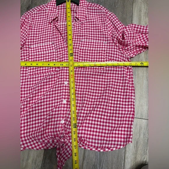 Jones New York Red Checkered shirt - Picture 3 of 6